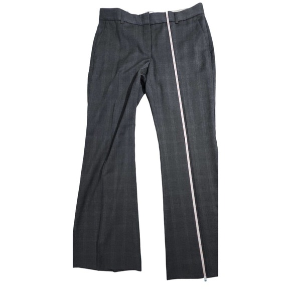 Theory Womens Gray Windowpane Dress Pants RN# 98406 Size 4 Workwear Slacks USA - Picture 9 of 12